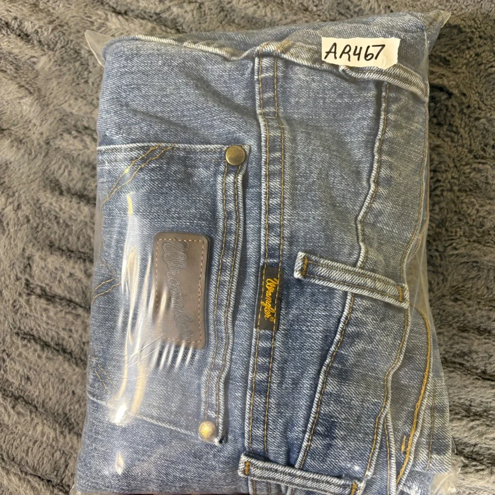 Wrangler 47 Advanced Comfort Regular Fit Straight Leg Jeans Blue 40x34 47MACSB